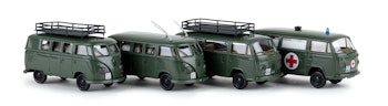 Brekina 99289 Set 4 Volkswagen  T1b T2 Militari 