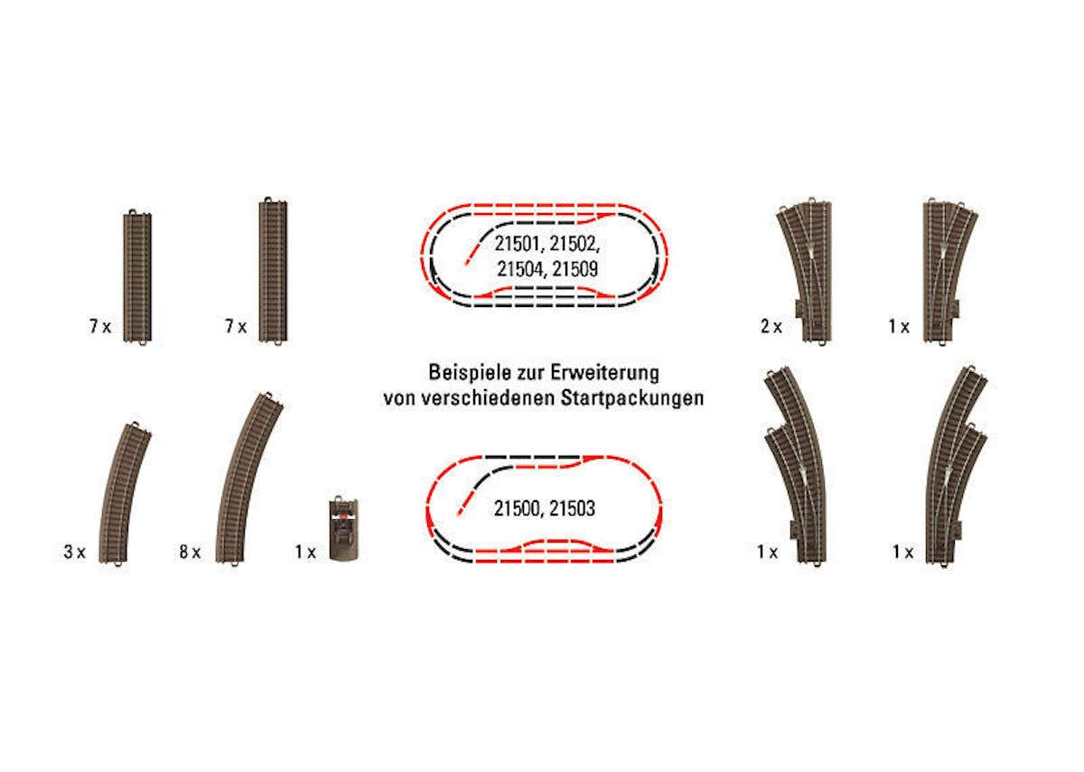 Binario Diritto Lungo TRIX 62229 – Scala HO – Con Massicciata – 229,3 Mm