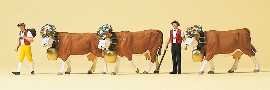 Preiser 10404 Personaggi con mucche