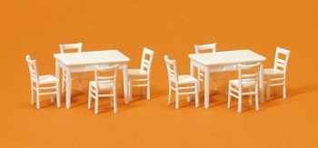 Preiser 17217 2 tavoli e 8 sedie da colorare