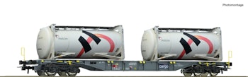 Roco 76943 SBB Cargo carro intermodale con due container tank Holcim ep.VI