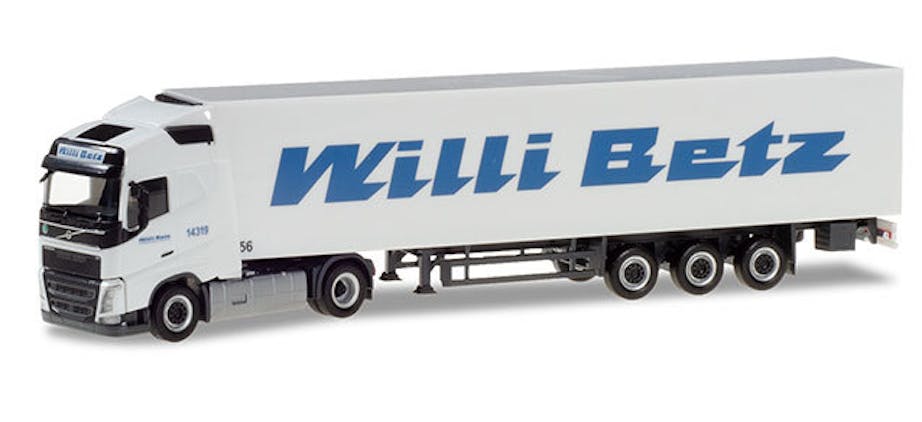 Herpa 309691 Volvo FH GL refrigerated semitrailer ''Willi Betz''
