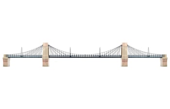 Hornby R8008 Grande ponte ferroviario sospeso
