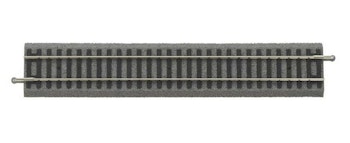 Piko 55406 Binario dritto G231 predisposto per connessione elettrica cod. 100 con massicciata, lunghezza 231 mm