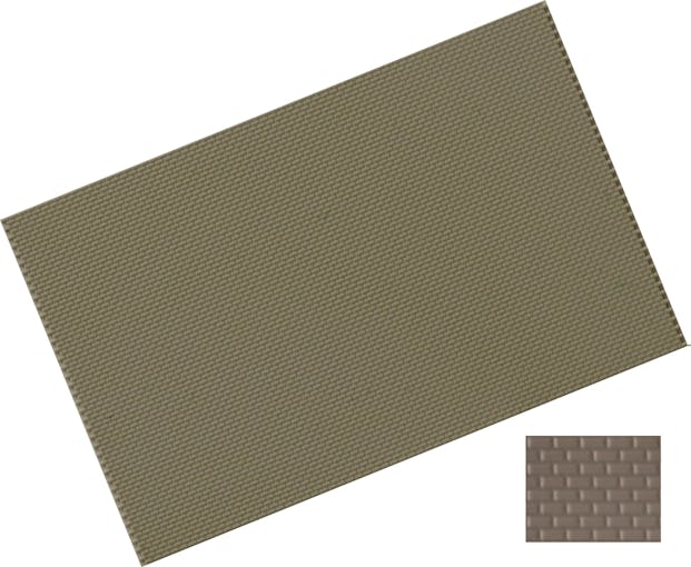 Rietze 70654 Muro in mattoni grigi in plastica spessore 1mm x  122 x 79 mm  pz.2