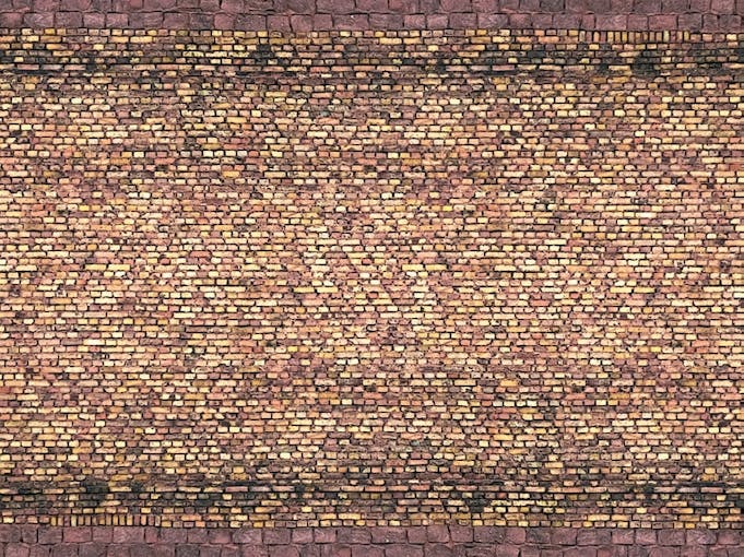 Noch 56605 Muro in mattoni 25 x 12,5 cm
