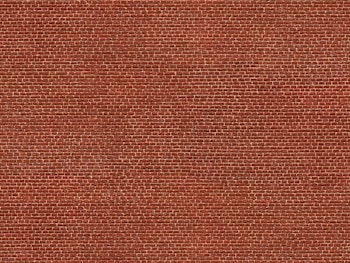 Noch 56610 Muro in mattoni rossi 25 x 12,5 cm
