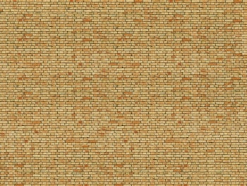 Noch 56613 Muro in mattoni gialli 25 x 12,5 cm