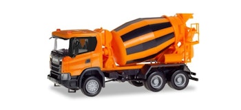 Herpa 309783 Scania CG 17 6x6 betoniera, arancione