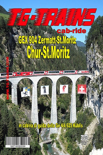 TG-Trains Chur-StMDVD Chur-St.Moritz GEX 904 Zermatt- St.Moritz in cabina di guida della Ge 4/4 625 Küblis