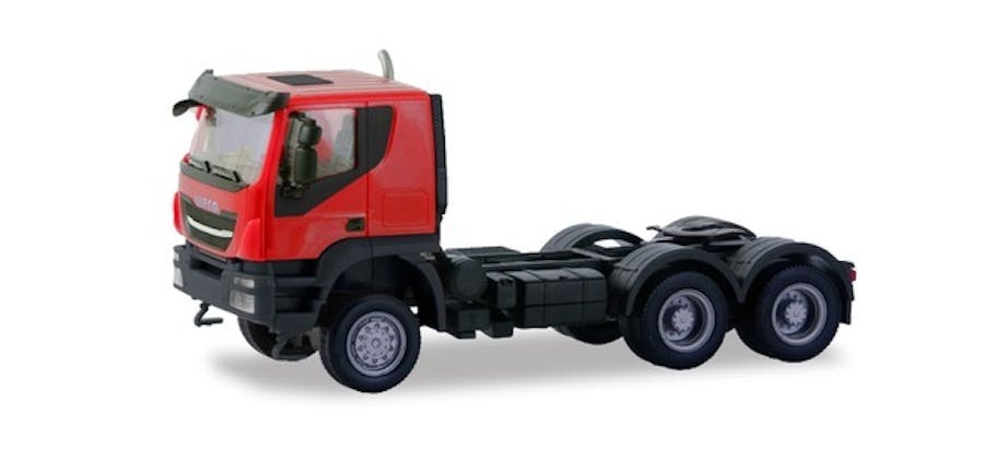 Herpa 310581 Iveco Trakker tractor 6×6, rosso