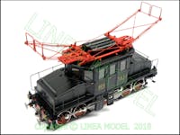 Lineamodel LM18E550 Kit di montaggio Locomotiva Trifase FS E 550 0527 in Livrea Nero - Rosso interamente realizzato con fotoincisioni e microfusioni di ottone e argento