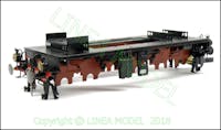 Lineamodel LM18E550 Kit di montaggio Locomotiva Trifase FS E 550 0527 in Livrea Nero - Rosso interamente realizzato con fotoincisioni e microfusioni di ottone e argento