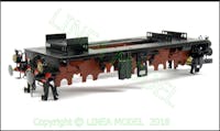 Lineamodel LM18E550 Kit di montaggio Locomotiva Trifase FS E 550 0527 in Livrea Nero - Rosso interamente realizzato con fotoincisioni e microfusioni di ottone e argento
