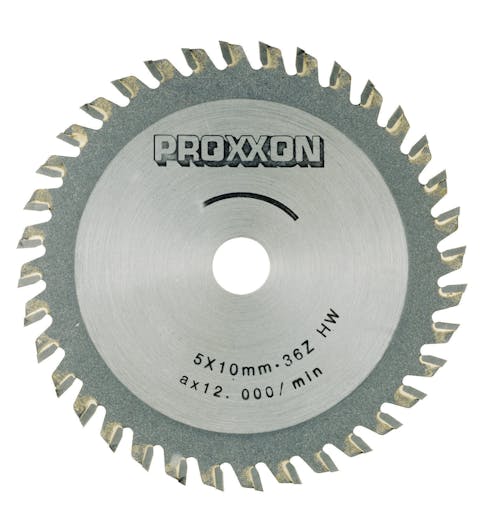 Proxxon 28732 Lama denti in metallo duro Ø 80 x 1,6 x 10 mm, 36 denti per sega da banco di precisione FET e troncatrice KGS 80