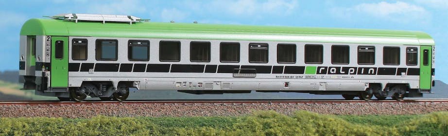 Acme 52417 Carrozza appoggio per treni ''Rollende Landstrasse'' della società Ralpin, ep.VI