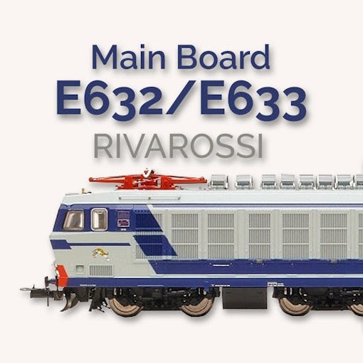 Almrose 4-30108-PP Main board per Rivarossi E632/E633/E652/E653 con connettore decoder NEXT 18 e luci marcia a LED