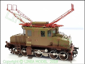 Lineamodel 18E55030 Kit di montaggio Locomotiva Trifase FS E550 030 in Livrea Castano e isabella
