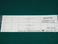 Lineamodel LM4130 Catenaria confezione da 4 pz. cm.30. Scala H0 1/87