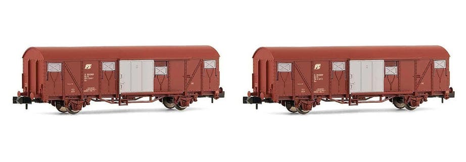 Arnold HN6439 FS, set due carri chiusi tipo Gbs ep. IV-V - Scala N