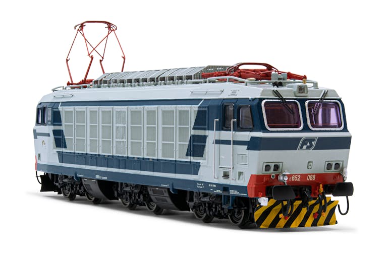 Rivarossi HR2701D FS locomotiva elettrica E.652 088 livrea di origine pantografi FS52, ep.IV-V Dep. Loc. Verona - DCC