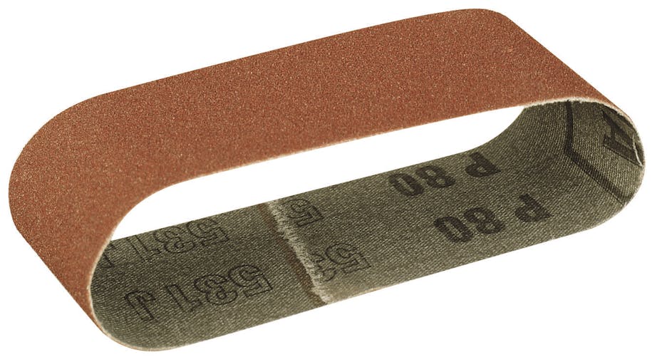 Proxxon 28922 Nastri abrasivi in corindone speciale grana 80 pz.5 (ossido di alluminio) per levigatrice a nastro BBS/S.