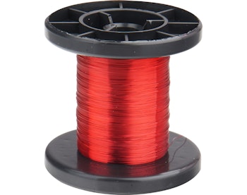 DONAU Elektronik LD15-0 Cavo elettrico di rame super sottile, smaltato colore rosso