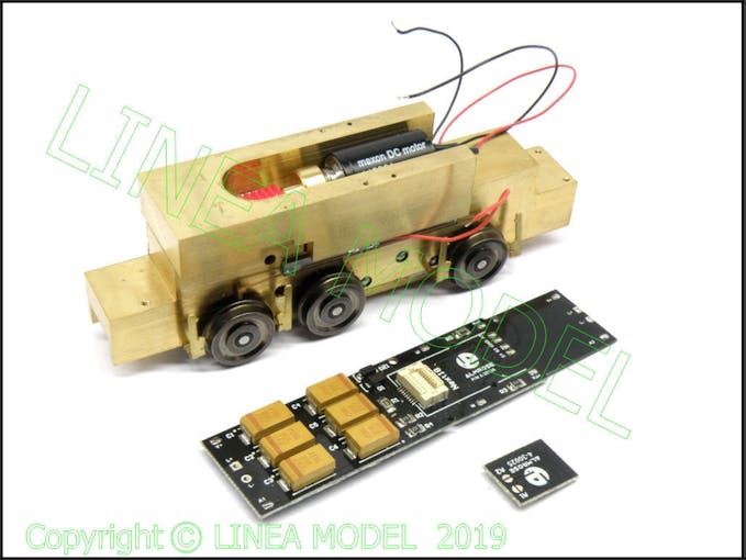 Lineamodel LM1940.2MT Motorizzazione per FS D.245 Rivarossi, telaio in fresatura cnc dal pieno con motore Maxon e pcp Almrose . Kit di montaggio