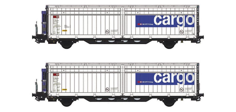 Mabar Tren 86512 SBB Cargo set 2 carri Hbbills-uy, ep. VI - Scala N