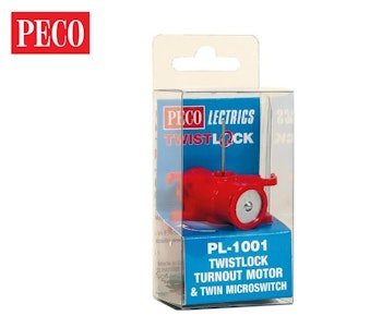 Peco PL-1001 Motore elettrico Twistlock per scambi con microswitch integrato