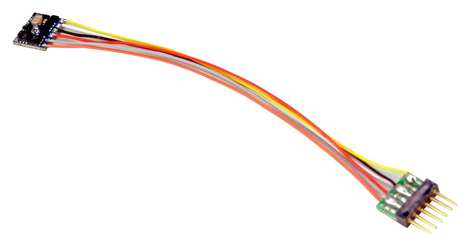 Esu Electronic 59826 LokPilot 5 micro Decoder DCC NEM651 interfaccia a 6 pin con cablaggio