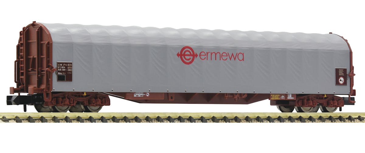 Wagon Fleischmann 837710 – ERMEWA Bâche Coulissante – Échelle N – Époque VI – Neuf