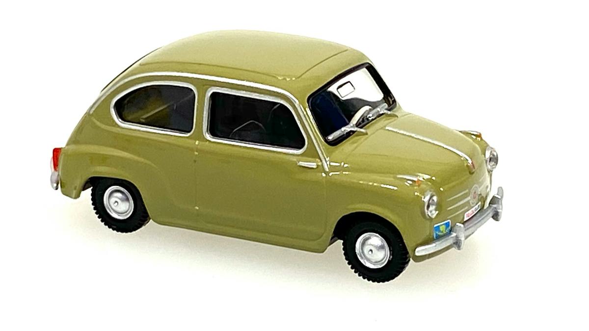 Voiture Miniature Vintage Fiat 600 Dep - Échelle 1/87, Plastique, Marque Polistil, Occasion