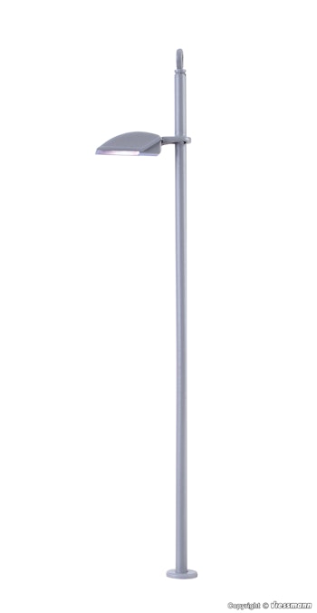 Viessmann 6033 Lampione stradale moderno con Led bianco, 10 cm