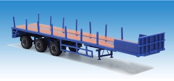 VK-Modelle 8700234 Pianale semirimorchio trailer a tre assi, blu