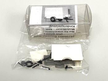 VK-Modelle 8700403 Rimorchio bianco in kit di montaggio Scala H0