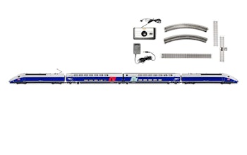 Jouef HJ1061 Start set SNCF, Train TGV Duplex blue/silver livery Train Set