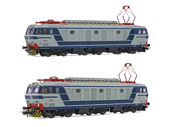 Rivarossi HR2875 FS set 2 locomotive elettriche E.633 206 + E633 209 livrea di origine pantografi FS.52, ep.IV-V
