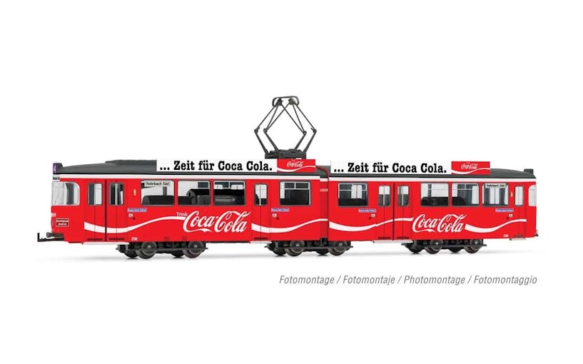 Rivarossi HR2861 Tram Duewag Gt6 , livrea ''Coca Cola'' ep.IV-V