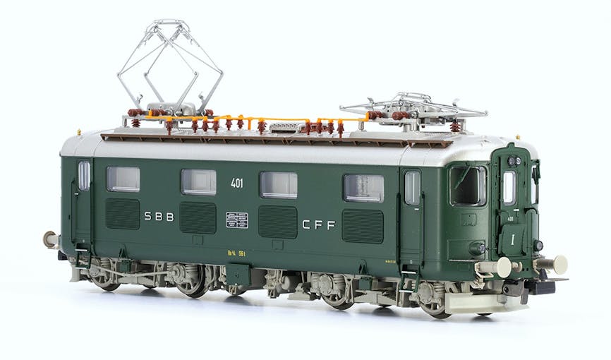 Piko 96881 SBB CFF locomotiva elettrica Re 4/4 I 401 1a serie verde abete ep.III - DCC sound