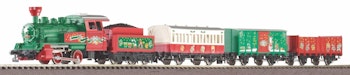 Piko 57081 Starter Set Christmal Steam loco+ 3 Coaches, PIKO A-Track w. Railbed