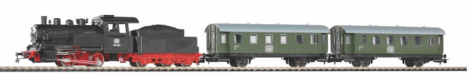Piko 57112 Starter Set Passenger Train DB with Steam loco + tender, PIKO A-Track w. Railbed