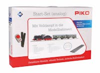 Piko 57112 Starter Set Passenger Train DB with Steam loco + tender, PIKO A-Track w. Railbed