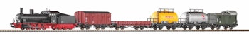 Piko 57123 DR Start Set con loco a vapore G7.1 e 5 carri merci e binari con massicciata