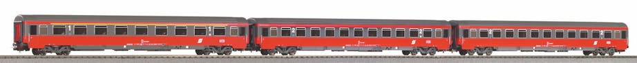 Piko 58225 OBB set tre carrozze Eurofima, ep.IV