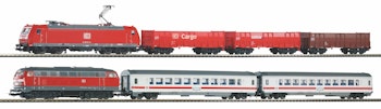 Piko 59013 Start-set DB AG Treno merci con locomotiva Gruppo 185 e 3 carri ep. VI