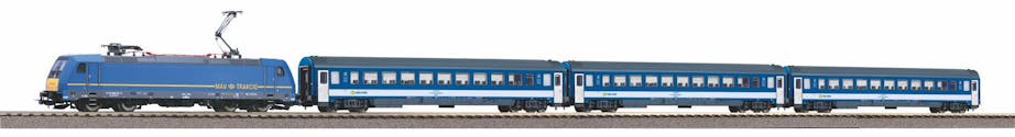 Piko 97938 Start Set MAV Locomotiva elettrica BR 185 con 3 carrozze passeggeri, ep.VI