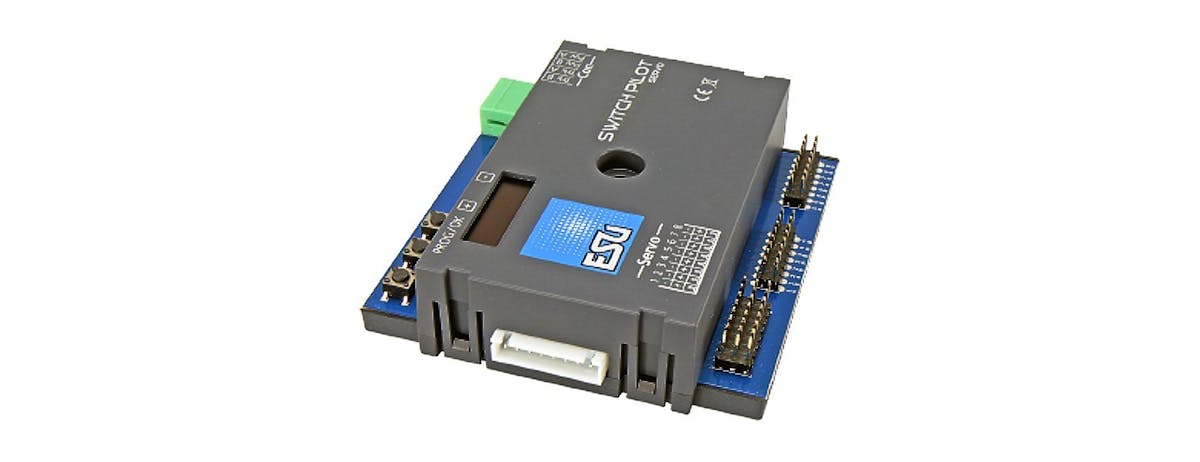 ESU 51832 SwitchPilot 3 Servo, décodeur servo 8 voies, DCC/MM, OLED, - Lokschuppen Berlinski
