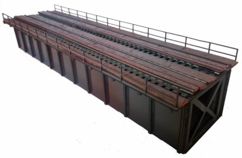 Simplon Model 497K Ponte ferroviario metallico ad due binari, kit di montaggio Laser Cut