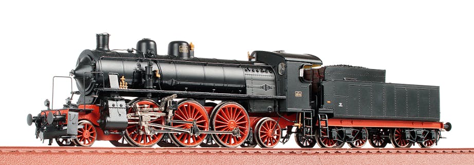 Os.kar 1685.2 FS locomotiva a vapore Gr 685 368 con vomere e fanali elettrici, ep.III